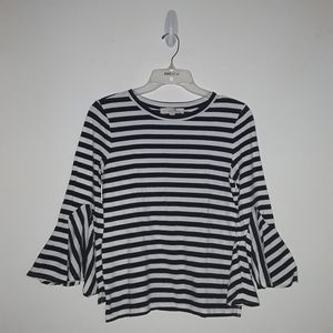 Loft bell sleeve womens blouse